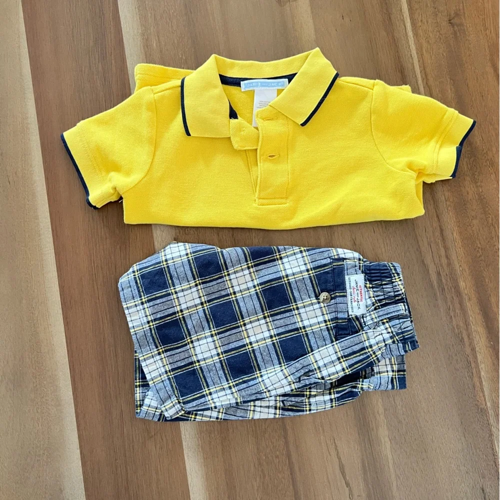 Janie and Jack Polo and Shorts Set